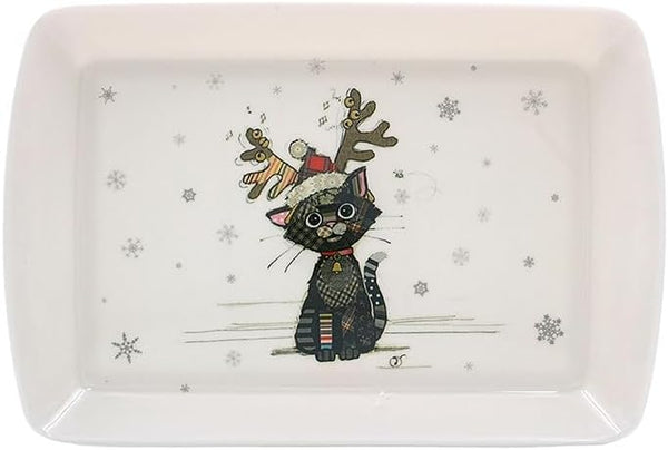 Lesser & Pavey British Designed Serving Tray For Multiple Uses Around The Home  Kitten Antlers  For Food Serving Or Drinks Serving - Bug Art