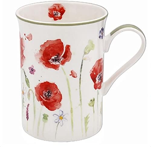 The Leonardo Collection LP94595 Poppy Field Mug, Fine China, Boxed