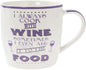 Lesser & Pavey Word Play Porcelain Mug - Cook with Wine