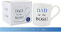 dad is the real boss mug