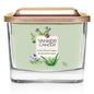 Yankee Candle Candle, Wax Glass, Cactus Flower & Agave, Square Vessel SMALL