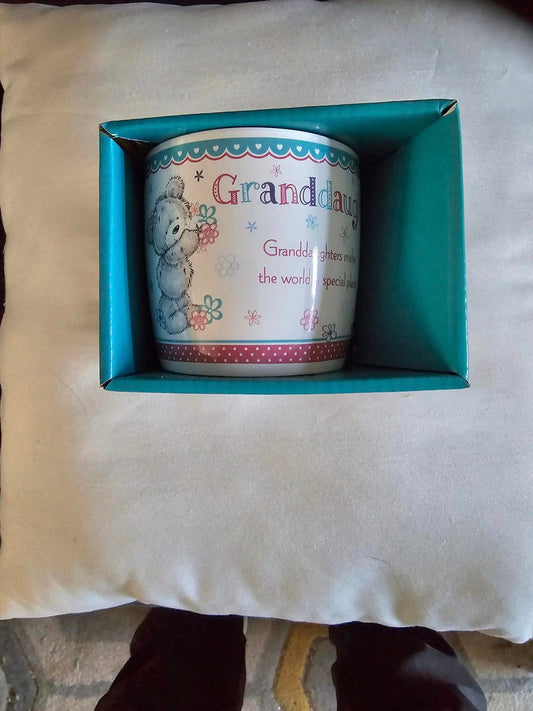granddaughter mug boxed because you're special