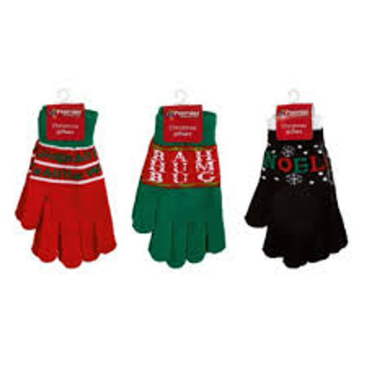 Single Pair of Novelty Christmas Gloves