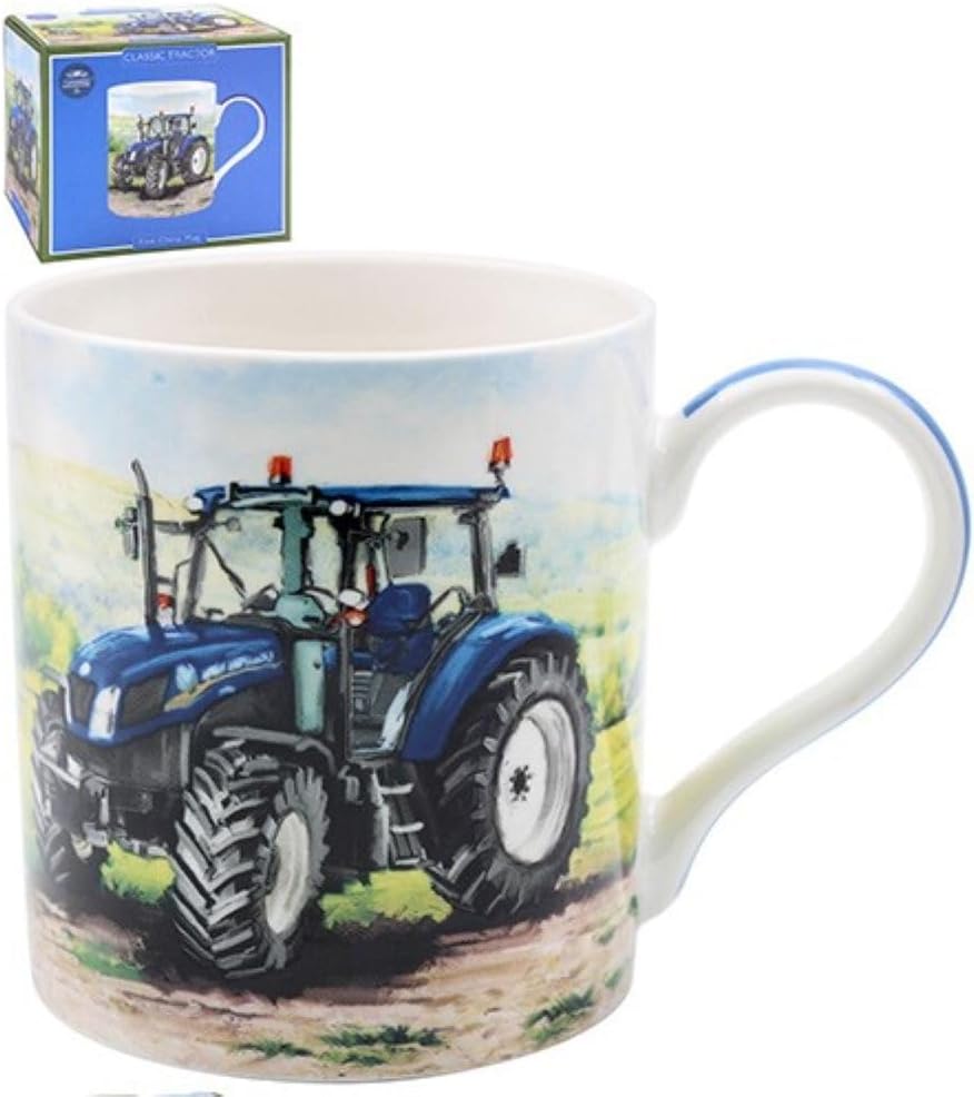 Lesser And Pavey Mug Beaker Coffee Tea Cup Classic Tractor BLUE  LP95189