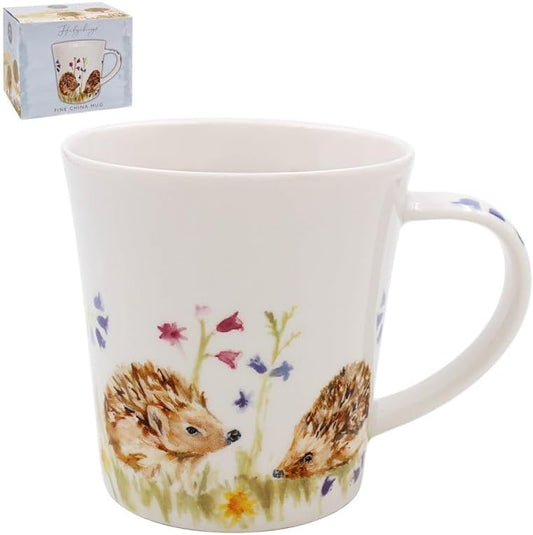 Lesser & Pavey Feather & Fur Hedgehog Mug | Ceramic Coffee Mugs for Home or Work | Premium Design Mugs for All Occasions | Lovely Mugs for Tea, Coffee & Hot Drinks - Jennifer Rose Gallery