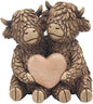 Lesser & Pavey Hughie Highland Cows True Love Figurine