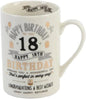 Signography Ceramic 18th Birthday Mug