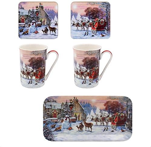 The Leonardo Collection LP52073 Magic of Christmas 5-Piece Set, Boxed