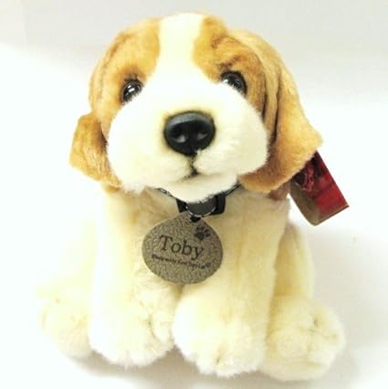 keel  toys  signature     laying dog  toby    25cm     sd 4055