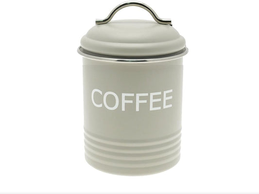 Home Sweet Tin Coffee Canister retro