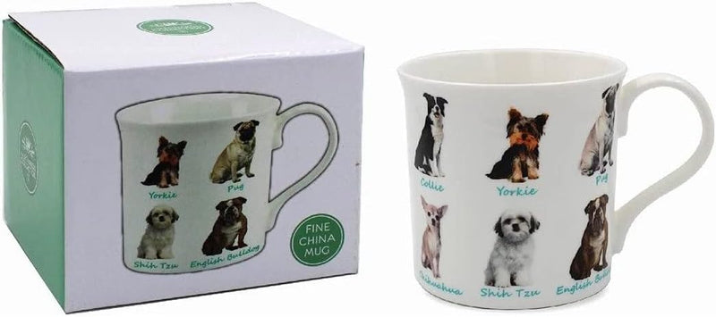 The Leonardo Collection LP92874 Ceramic Mug | Dogs | 1 Piece-12x8x9 cm Accessory, White