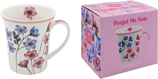 The Leonardo Collection LP94571 Forget-Me-Nots Mug, Floral Design, Fine China, Boxed