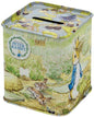 Beatrix Potter Peter Rabbit Money Tin  Square Piggy Bank Money Box