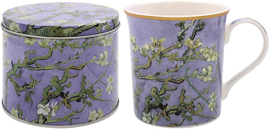 Lesser & Pavey Van Gogh Almond Blossom Ceramic Mug in Tin