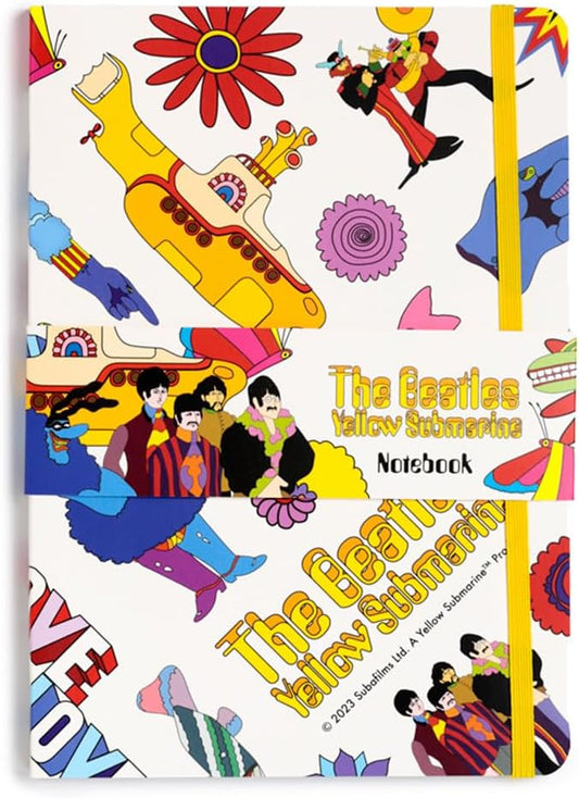 Puckator The Beatles Yellow Submarine White Recycled Paper A5 Notebook
