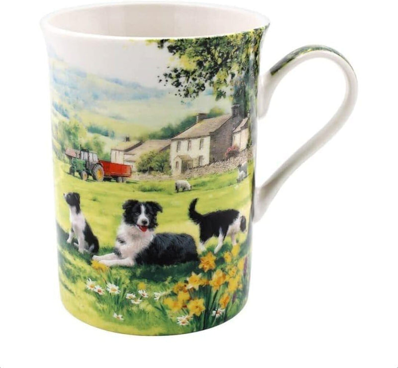 The Leonardo Collection LP94724 Ceramic Mug | Collie & Sheep design | 1 Pc, Multicolor