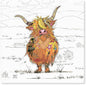 The Leonardo Collection Hamish Highland Cow Single Ceramic Coaster - Animal Coaster - Statement Kichenware for the Home - by Bug Art