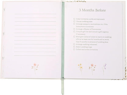 Love Story - Wildflower Wedding Planner - Planning Book and Organiser for the Bride - Engagement/Bridal Shower Gifting for Couples - H: 21cm x W: 16cm.