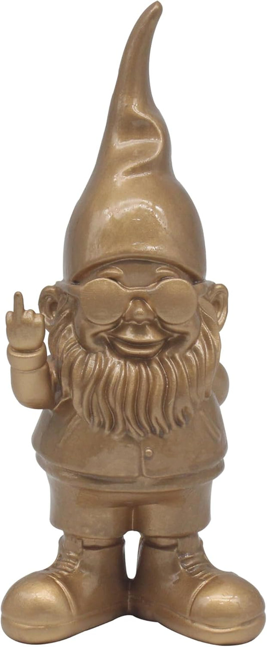 Lesser & Pavey Gnomes Behaving Badly Gold Figurines | Home Decor Ornaments for Living Rooms | Ideal Friendship Gifts | Stylish Table Centerpiece for Modern Interiors
