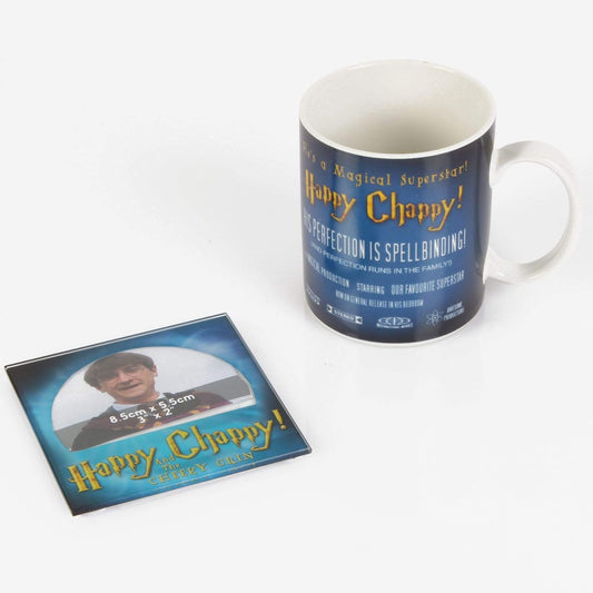 Moviecology mug  coaster   - Happy Chappy and The Cheeky Grin