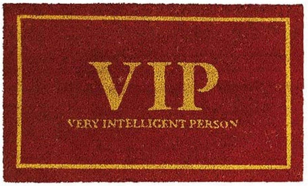 VIP Very Intelligent Person Doormat