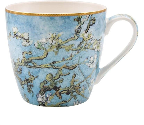 The Leonardo Collection LP95127 Ceramic Breakfast Mug | Almond Blossom Design | 1 Pc