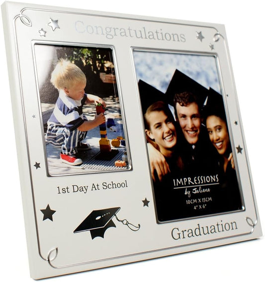 1st Day at School - Graduation Photo Frame with Stars