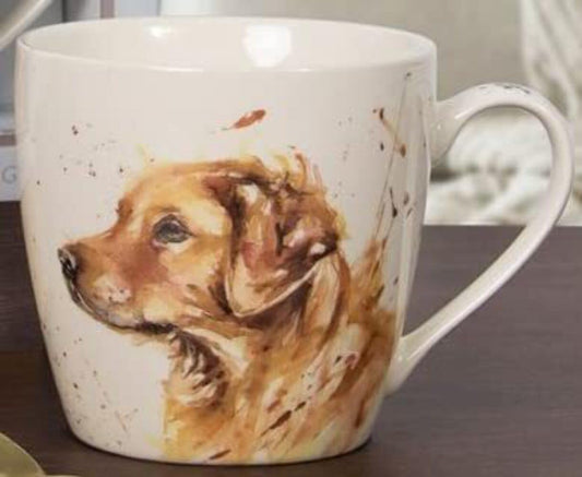 The Leonardo Collection  Ceramic Mug  Golden Retriever design
