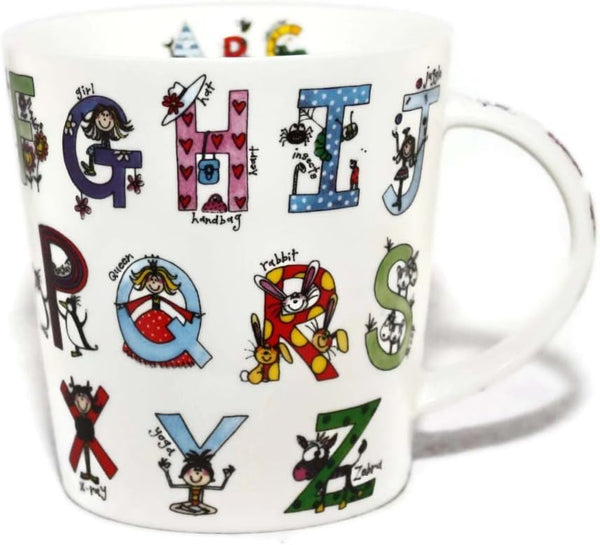 Alphabet Fine China Mug
