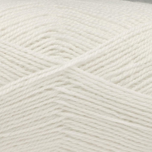 King Cole Prize DK White Yarn - 300M, 100g