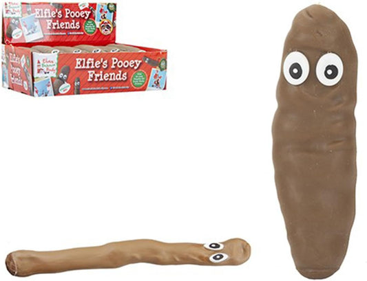 Adorable Brown Elf Tastic Pooey Friends with Eyes - 14cm - Fun & Unique Collectible - Perfect for Kids & Humor Enthusiasts