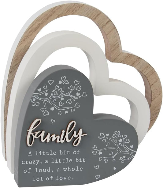 Lesser & Pavey Family 3D Heart Plaque for Gift & Decor | Ideal Signs & Plaque Birthday Gifts for Women & Men | Designed By Love and Affection | Lovely Plaques for Home & Office