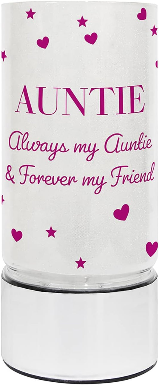 LED Glitter Lamp Battery Powered Calming Motion Decorative Nightlight (Auntie)