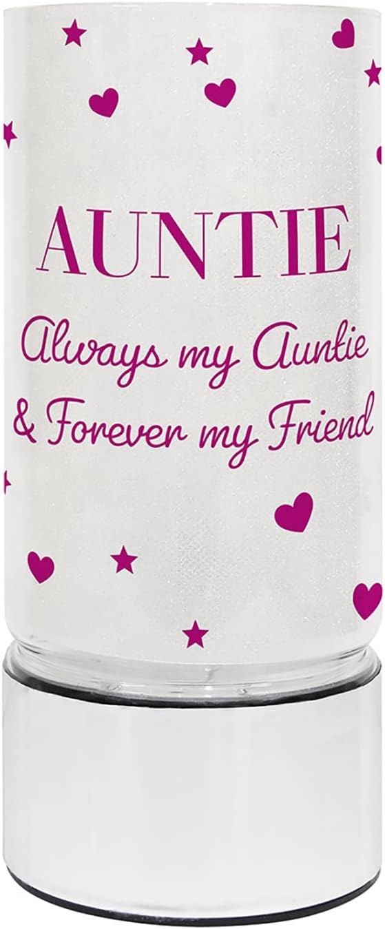 LED Glitter Lamp Battery Powered Calming Motion Decorative Nightlight (Auntie)