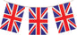 Hen Brandt 1 x Union Jack Rectangular Party Bunting 10m Celebration Bunting Great Britain Union Jack British Party Decorations with 20 Flags Royal Theme Garland Pub BBQ Decoration