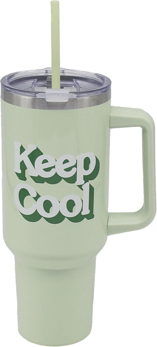keep   Cool Double Walled Stainless Steel Drinks Cup 1200ml for Kitchen | Lovely Coffee Cup Set for Home & Office