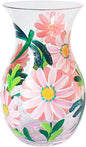 Flower Vase Glass Dragonflies