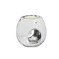 Desire Aroma Wax Melt & Oil Warmer Round Glass Globe Silver Finish 12cm LP46795