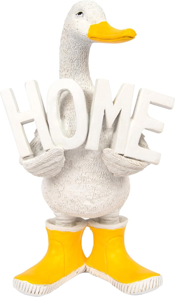The Leonardo Collection Quackers Duck Home Figurine For Home & Office | Home Decor Ornaments Gift For Women & Men | Beautiful Figurine For Indoor & Outdoor | Living Room Decor Ornaments