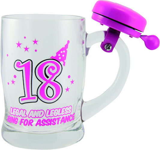 BOXER Pink Bell Mug with Gift Box, Age 18