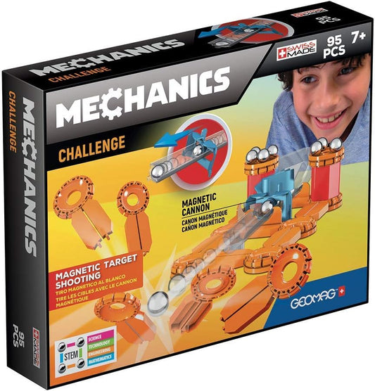 Geomag 771 771-Mechanics Challenge, Mechanical, 95 Pieces N.A Building Toys, Magnetic Construction, Multicoloured
