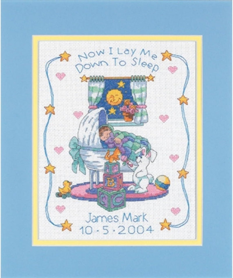 Dimensions Baby Hugs Bedtime Prayer Birth Record Cntd X-Stitch Kit