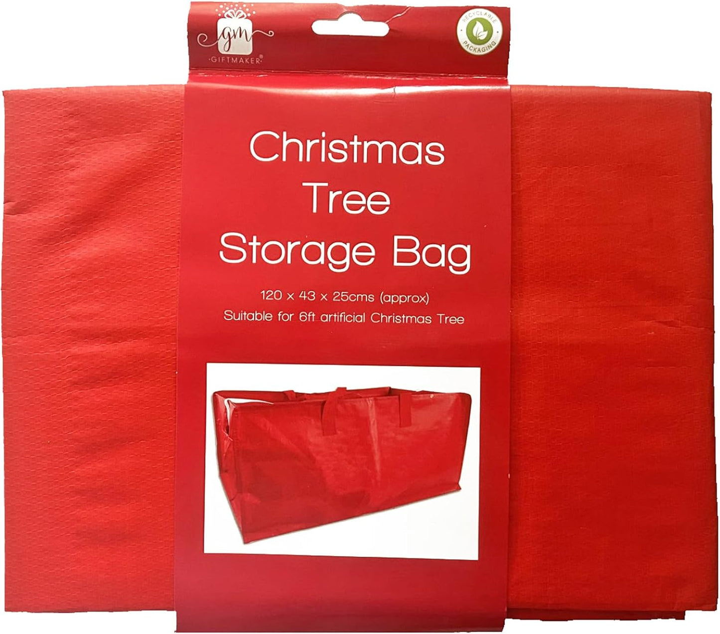 Christmas Tree Storage Bag with Handles and Zip - Up to 6ft