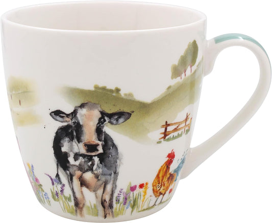 Lesser & Pavey Farmyard Breakfast Mug | Ceramic Coffee Mugs for Home or Work | Premium Design Mugs for All Occasions | Lovely Mugs for Tea, Coffee & Hot Drinks - Macneil Studios