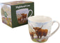 The Leonardo Collection Highland Cow Breakfast Mug MacNeil Studios, Tea and Coffee Mugs for Hot Drinks Printed Mugs for Kitchen & Home