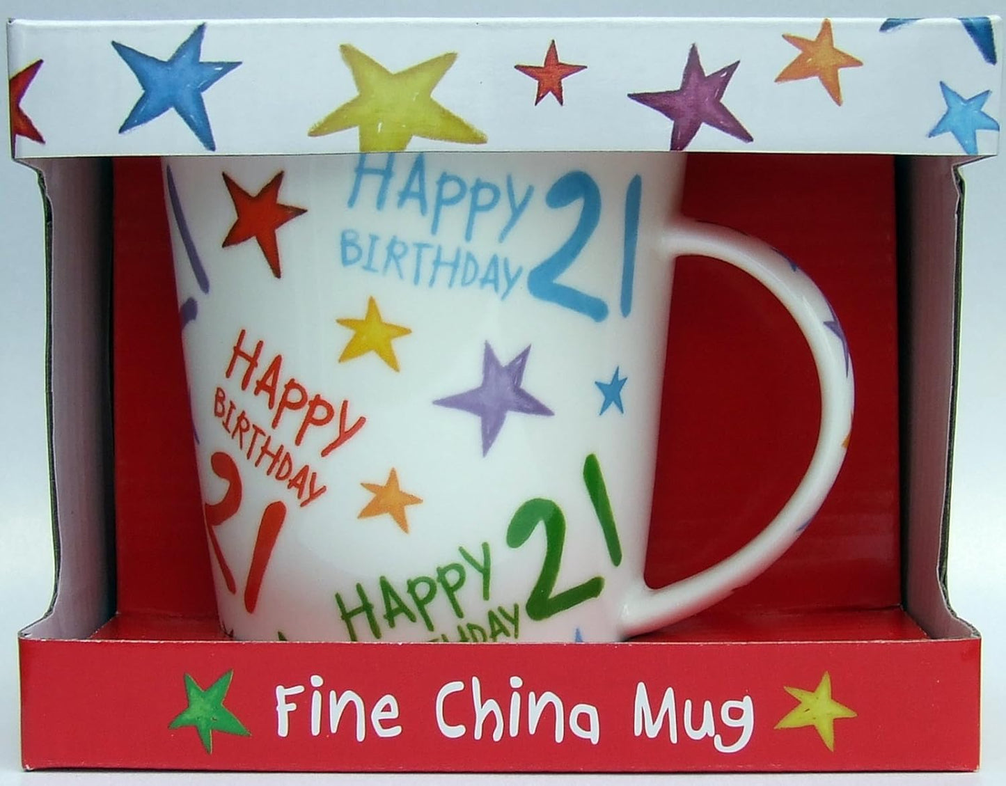 Starburst China Mug 21st Birthday