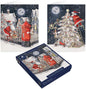 Tom Smith Boxed Christmas Cards Pack - 15 Luxury Xmas Cards with Envelopes and Seals - Festive Santa Xmas Tree & Postbox Designs - Recycled Eco Friendly...