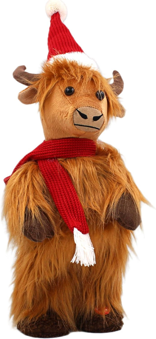 Highland Cow Standing Dancing Figurines & Ornaments For Home & Office | Decorative Home Accessories Statues For Indoor & Outdoor | Lovely Gifts for Women & Men