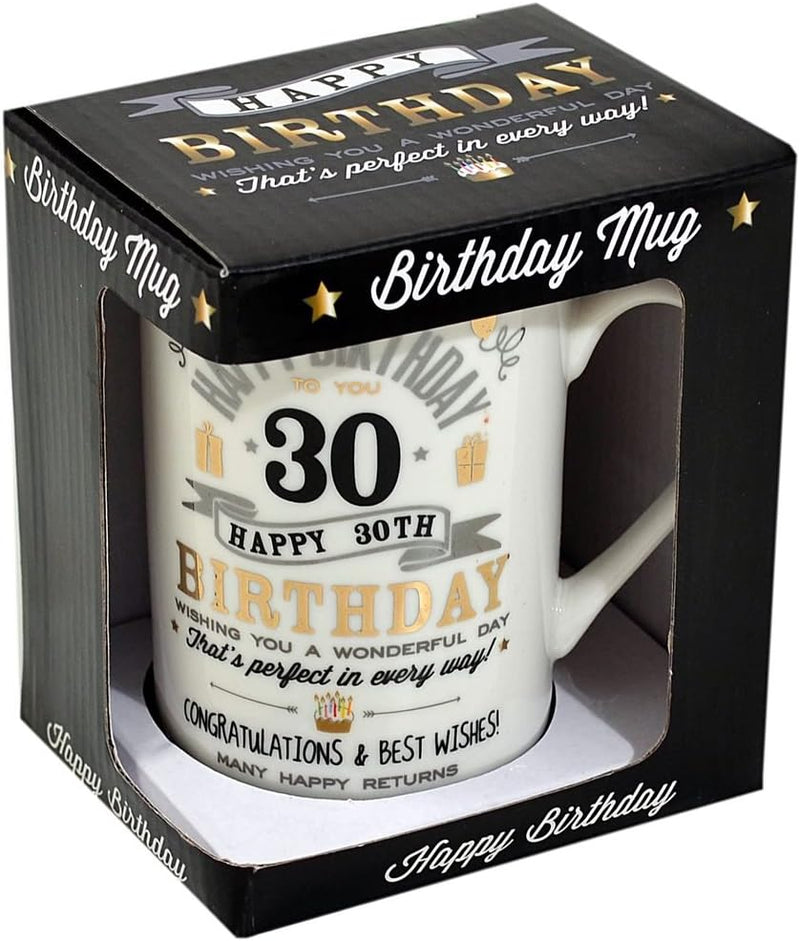 Signography 30th Birthday Gift Ceramic Mug (CM24530), White