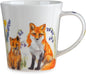 Lesser & Pavey Feather & Fur Foxes Mug | Ceramic Coffee Mugs for Home